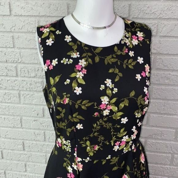 Maison Jules Floral Sleeveless Shift Dress Size 4 - Picture 5 of 10